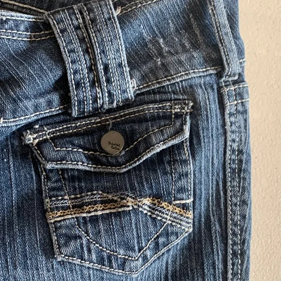 Industrial Cotton size 15 Stylish Blue Boot Cut Jeans - Picture 4 of 10